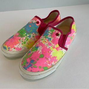 Ugg Punch Paint Splatter I Heart Love Slip-on Sneaker Shoes Size 7